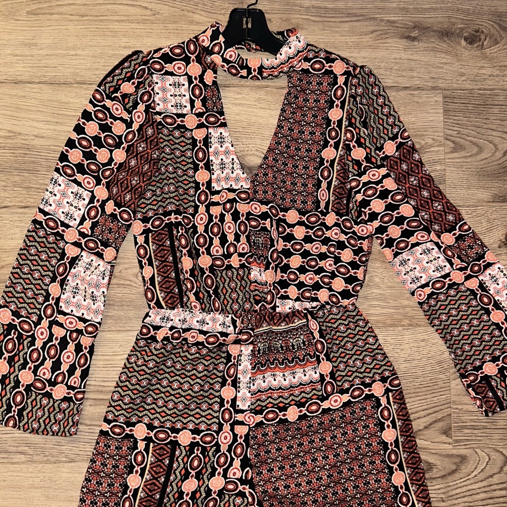 Chic Multicolor Patterned Jumpsuit